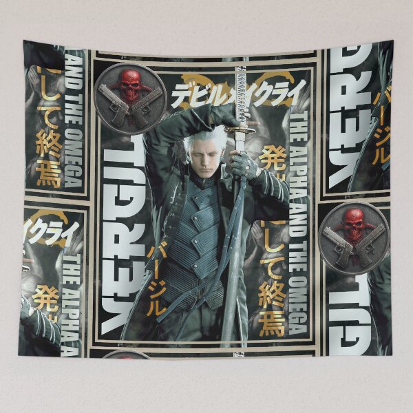 Item preview, Devil May Cry Vergil Classic Retro Gaming Art  designed and sold by Back2Collage.