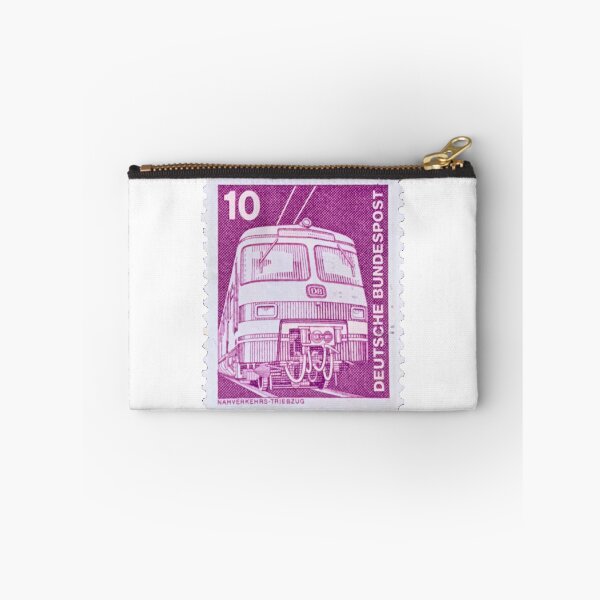Item preview, Vintage East German Train Purple Postage Stamp designed and sold by red-amber65.