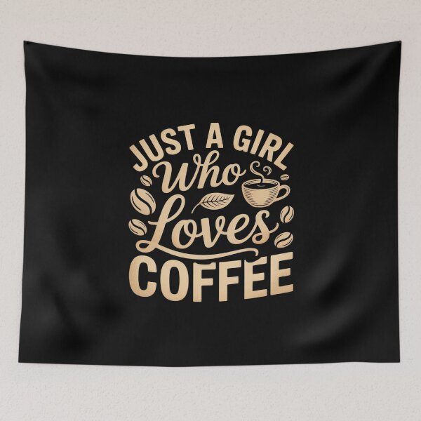Item preview, Just A Girl Who Loves Coffee Womens Coffee Lover  designed and sold by MathisBellanger.