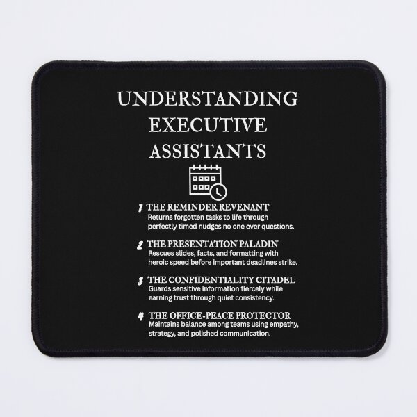 Item preview, Understanding EAs: Hilarious Executive Assistant Quotes – Black designed and sold by PsyFlow35.