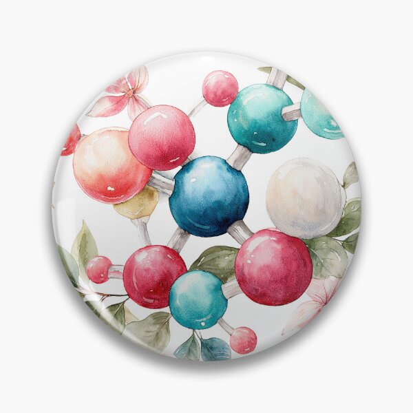 Item preview, Floral Molecular Structure - A Beautiful Fusion of Science and Nature designed and sold by Anastasiia Yurevych.