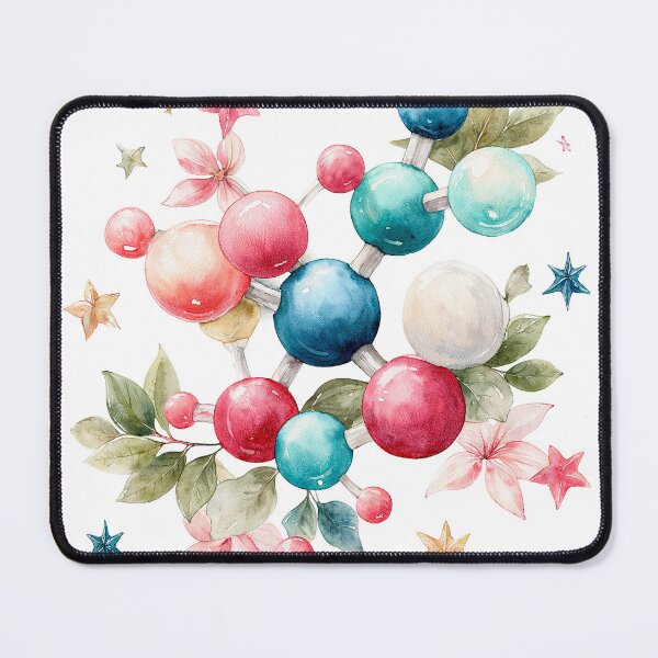 Item preview, Floral Molecular Structure - A Beautiful Fusion of Science and Nature designed and sold by Anastasiia Yurevych.