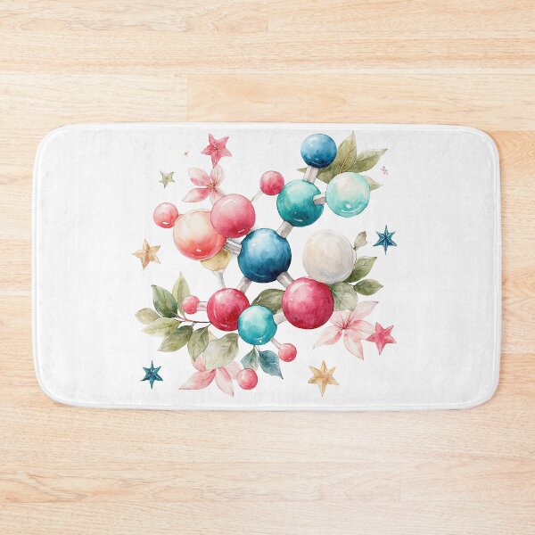 Item preview, Floral Molecular Structure - A Beautiful Fusion of Science and Nature designed and sold by Anastasiia Yurevych.