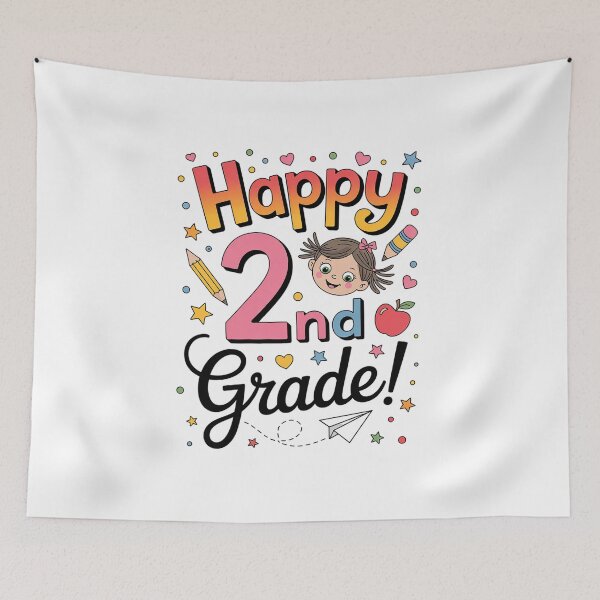 Item preview, Little Miss 2nd Grade Back To School Cute Second Grade Girls  designed and sold by VasilisLamArt.