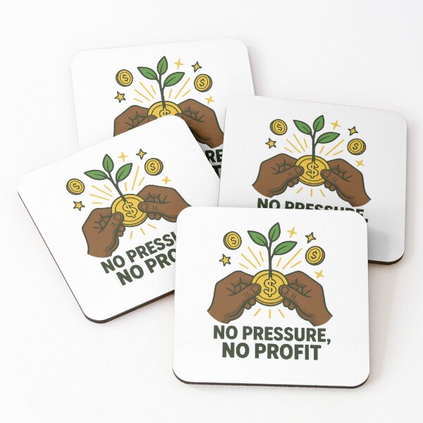 Item preview, No Pressure No Profit designed and sold by Grow with Rachel.