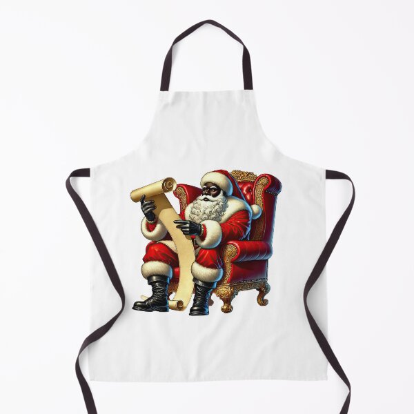 Item preview, Black Santa Reading Nice List – African American Christmas Art designed and sold by Lulunza.