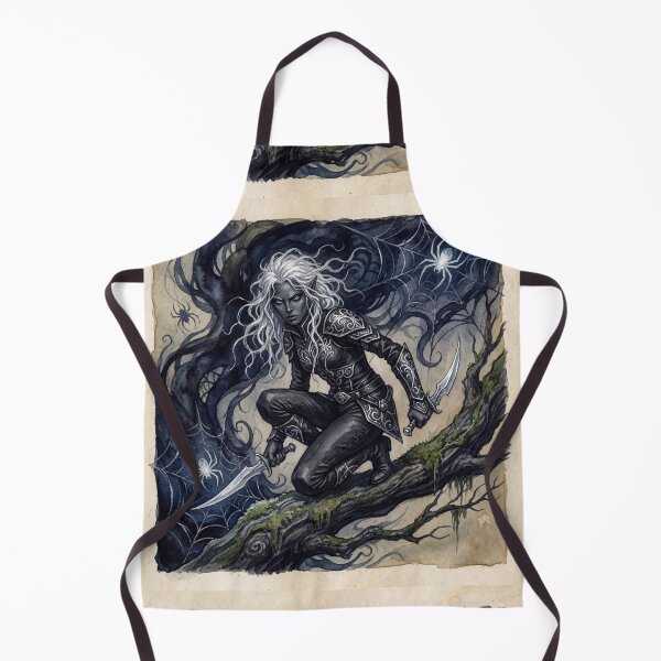 Item preview, Dark Elf Assassin fantasy art creature race designed and sold by Vintage Designs +.