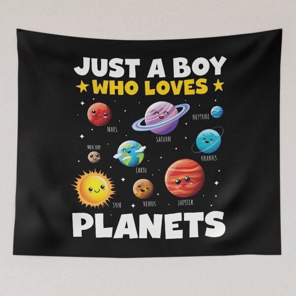 Item preview, Just A Boy Who Loves Planets Solar Space Science Boys designed and sold by SarahLorri.