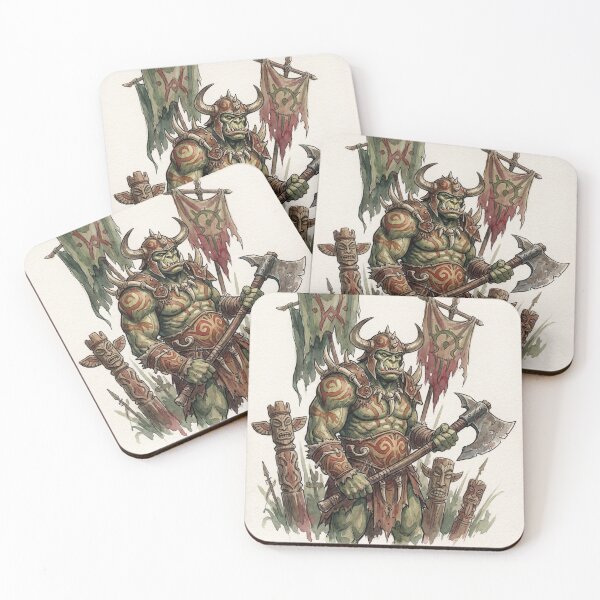 Item preview, Orc Warrior by some Totems fantasy art creature race designed and sold by Vintage Designs +.