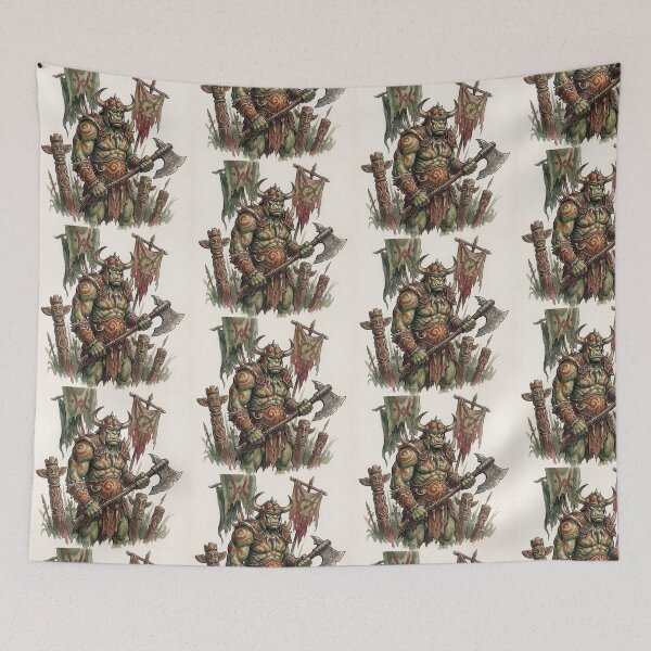 Item preview, Orc Warrior by some Totems fantasy art creature race designed and sold by Vintage Designs +.