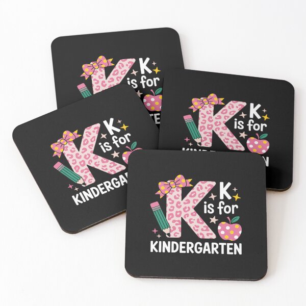 Item preview, K Is For Kindergarten Teacher Coquette Bow Back to School  designed and sold by estellaken.