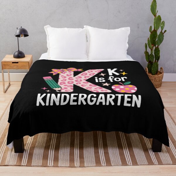 Item preview, K Is For Kindergarten Teacher Coquette Bow Back to School designed and sold by estellaken.