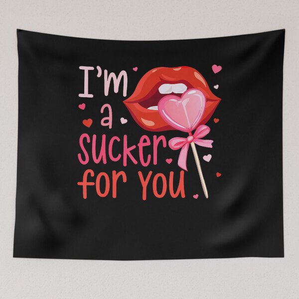 Item preview, I'M A Sucker For You Retro Heart Candy Valentines Groovy designed and sold by GraceShelley.