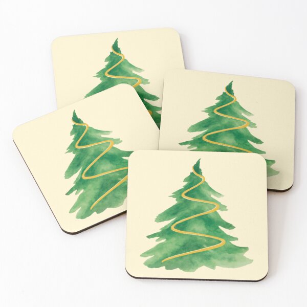 Item preview, Festive Elegance Minimalist Christmas Tree designed and sold by MoxisWatercolor.