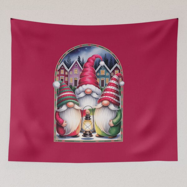 Item preview, Whimsical Scandinavian Gonk Greeting Card - Cute Christmas Gnome Spirit Guarding Holiday designed and sold by ZyxDes.