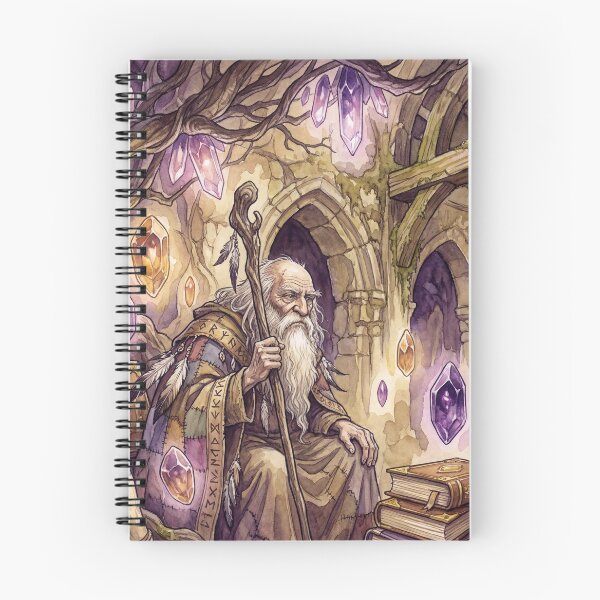 Item preview, Storyteller the old Wisdom Keeper wizard fantasy art creature race designed and sold by Vintage Designs +.