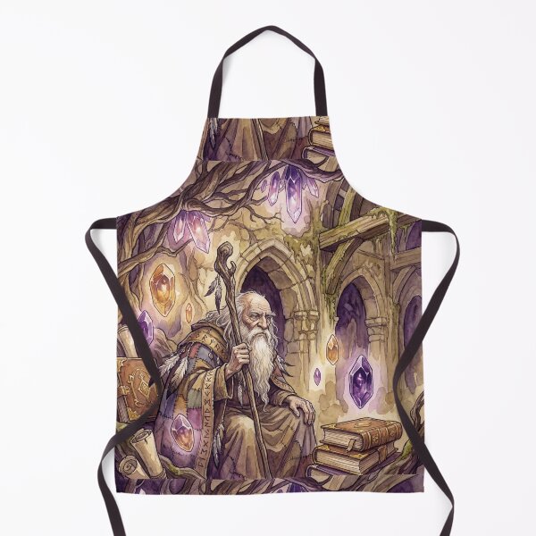 Item preview, Storyteller the old Wisdom Keeper wizard fantasy art creature race designed and sold by Vintage Designs +.