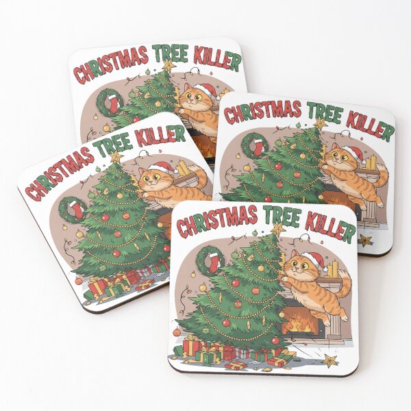 Item preview, Christmas Tree Killer Cat designed and sold by GG-Graphics.
