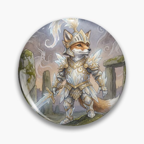 Item preview, Crystal Knight Fae Guardian fox fantasy art creature race designed and sold by Vintage Designs +.
