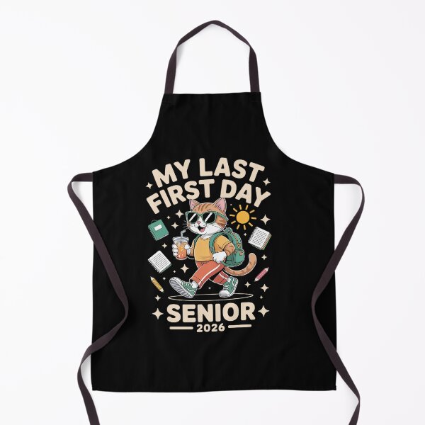 Item preview, My Last First Day Senior 2026 Cat Back to School Cool designed and sold by estellaken.