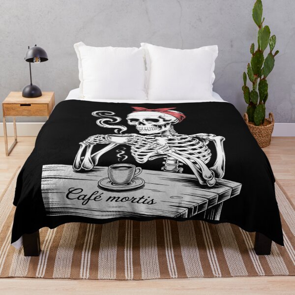 Item preview, Messy Bun Drinking Coffee For Women Skeleton Tired Mom designed and sold by CombatTask.