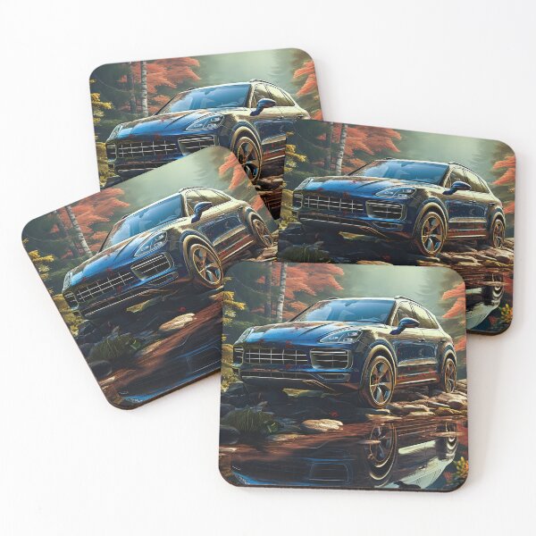 Item preview, SUV contrasting with glowing fall forest colors designed and sold by RevUpDesign.
