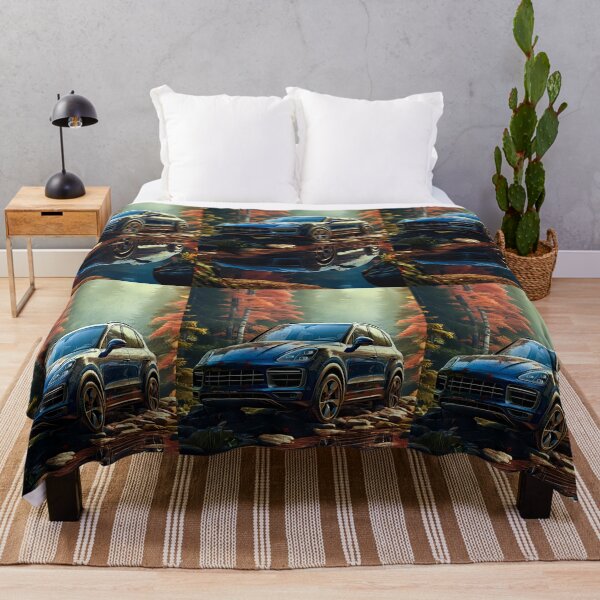 Item preview, SUV contrasting with glowing fall forest colors designed and sold by RevUpDesign.