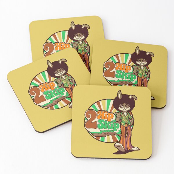 Item preview, 2 Hip 2 Skip Funny Funky Retro Rabbit Cartoon designed and sold by CRHPOD20.