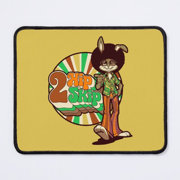 Item preview, 2 Hip 2 Skip Funny Funky Retro Rabbit Cartoon designed and sold by CRHPOD20.