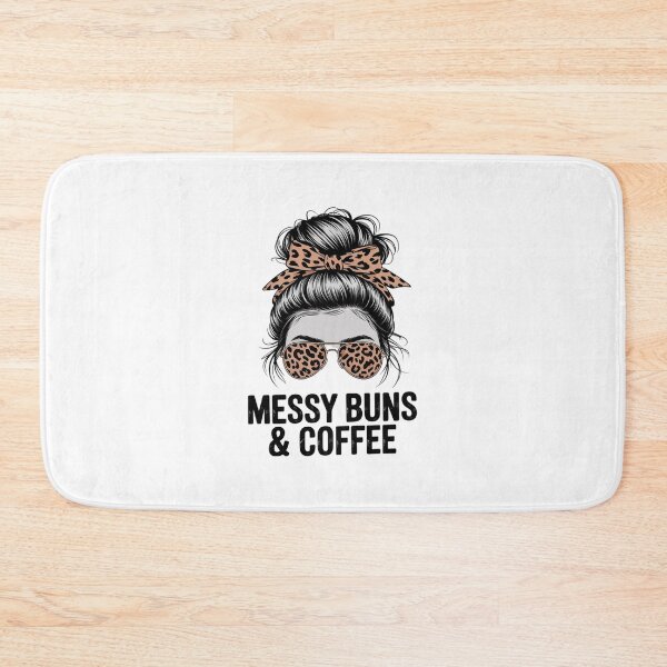 Item preview, Messy Buns & Coffee - Womens Leopard Coffee Lover  designed and sold by MathisBellanger.
