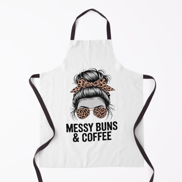 Item preview, Messy Buns & Coffee - Womens Leopard Coffee Lover designed and sold by MathisBellanger.