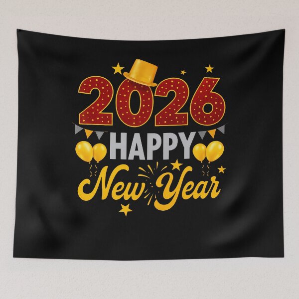 Item preview, Happy New Year Party 2026 Ballon Family Matching designed and sold by JeneMindy.