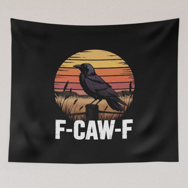 Item preview, F-Caw-F Black Crow Graphic for Raven Sunset designed and sold by nicomitchell.