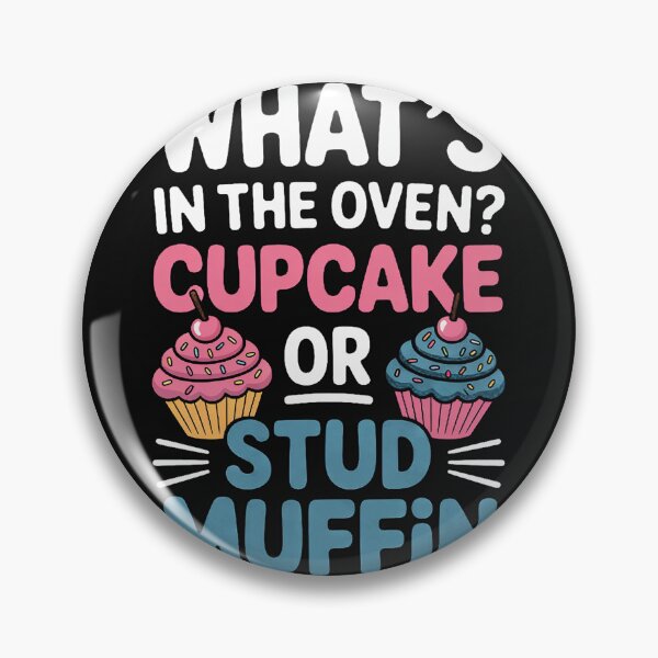 Artikelvorschau, Cupcake für die Gender-Reveal-Party oder Stud-Muffin entworfen und verkauft von nicomitchell.