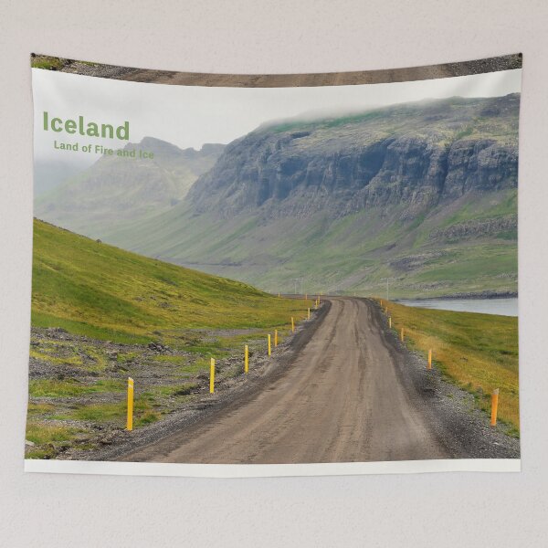 Item preview, Lonely road in north Iceland, Land of Fire and Ice. Original photography designed and sold by studio838.