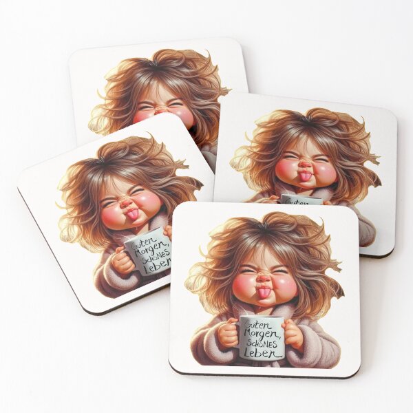 Item preview, Good Morning Beautiful Life; German; AI Style;  designed and sold by StickerApe.