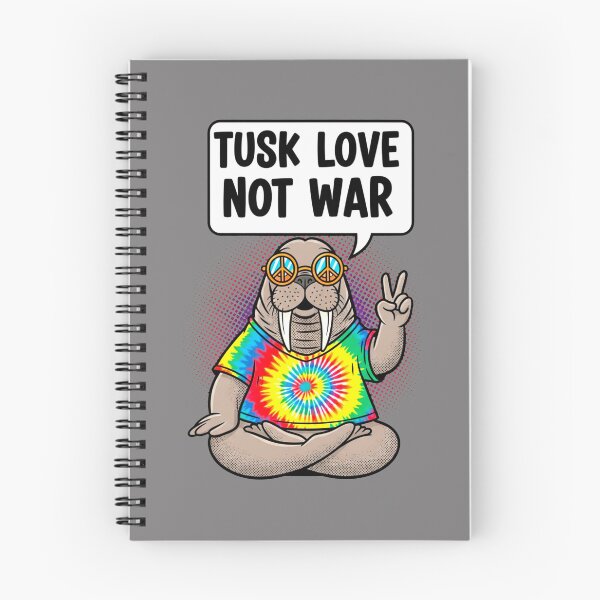 Item preview, Hippie Walrus Tusk Love Pun Funny T-Shirt Sticker designed and sold by SholoStudio.