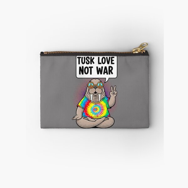 Item preview, Hippie Walrus Tusk Love Pun Funny T-Shirt Sticker designed and sold by SholoStudio.