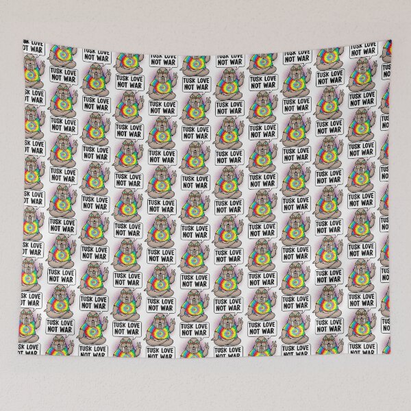 Item preview, Hippie Walrus Tusk Love Pun Funny T-Shirt Sticker designed and sold by SholoStudio.