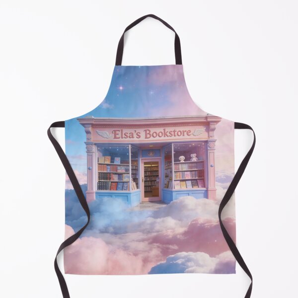 Item preview, Pastel Cloud Bookstore Art | Cozy Cottagecore Aesthetic Floating Library | Dreamy Pink Sky Book Lover Gift designed and sold by Cherrydora.