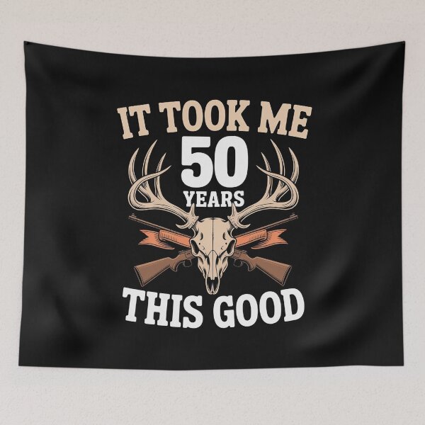 Item preview, Hunters 50th Birthday Years Old Deer Hunting Stag Buck Hunt designed and sold by nicomitchell.
