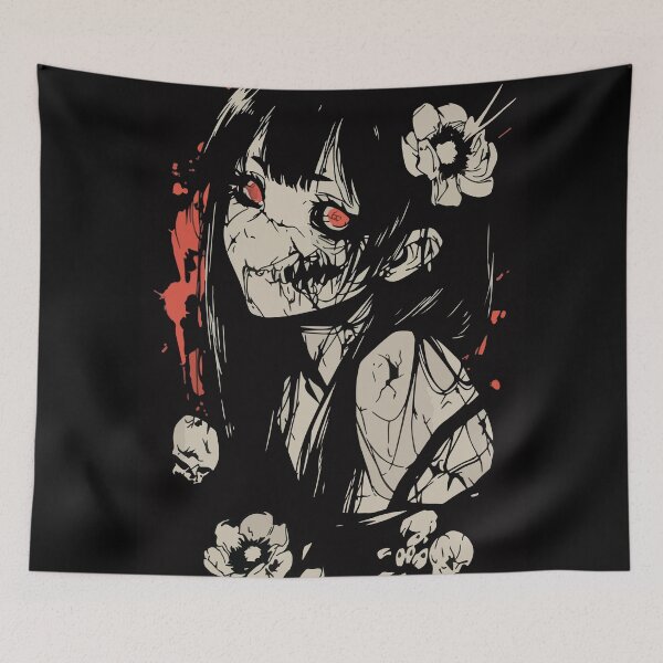 Item preview, Horror anime girl  designed and sold by BrownHorse90s.