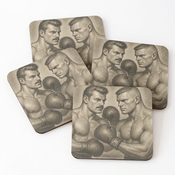 Item preview, 1940s San Francisco Head To Head Tom of Finland Tribute Gay Pride Graphic Design designed and sold by ItsAKinkThing.