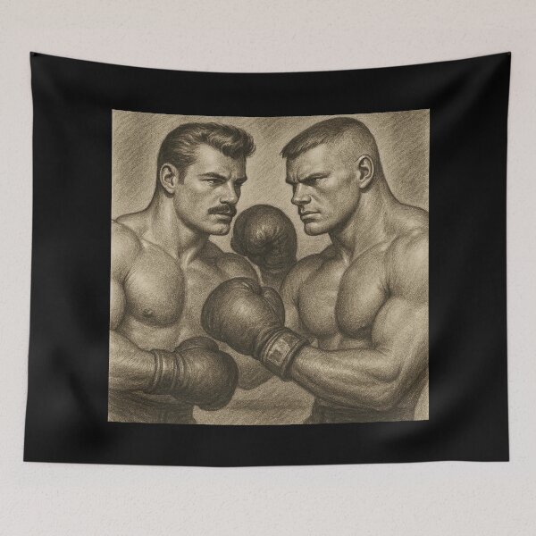 Item preview, 1940s San Francisco Head To Head Tom of Finland Tribute Gay Pride Graphic Design designed and sold by ItsAKinkThing.