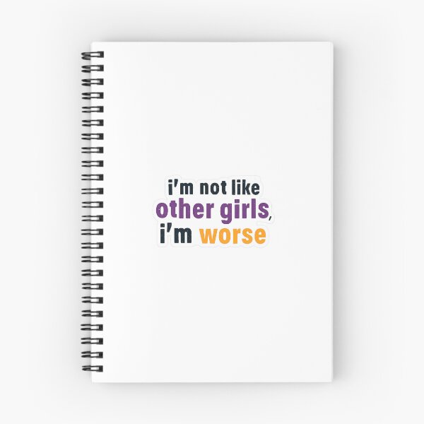 Item preview, i'm not like other girls, im worse designed and sold by expensivehabits.
