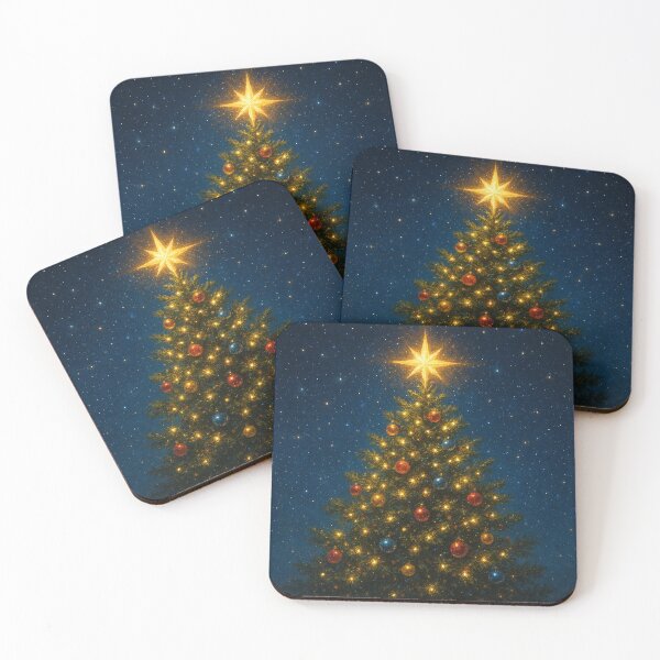 Item preview, Radiant Christmas tree at night designed and sold by Sigtrix.