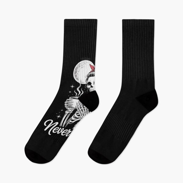 Item preview, Never Better Skeleton Woman Drinking Coffee Moon  designed and sold by MicanCuteStore.