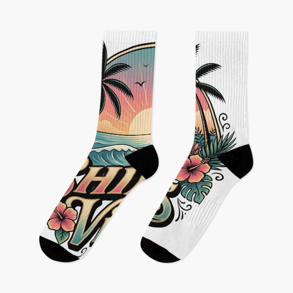 Item preview, Chill Vibes Tropical Sunset Beach Design designed and sold by SoulenCify.