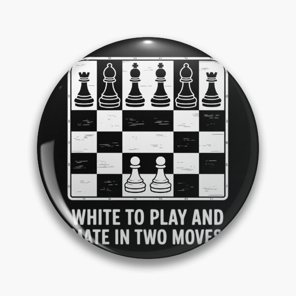 Item preview, White to Play and Mate in Two Moves Chess Puzzle designed and sold by nicomitchell.