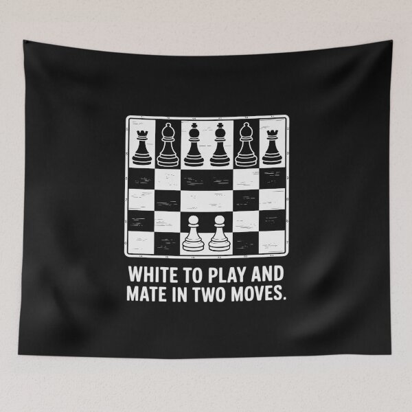 Item preview, White to Play and Mate in Two Moves Chess Puzzle designed and sold by nicomitchell.